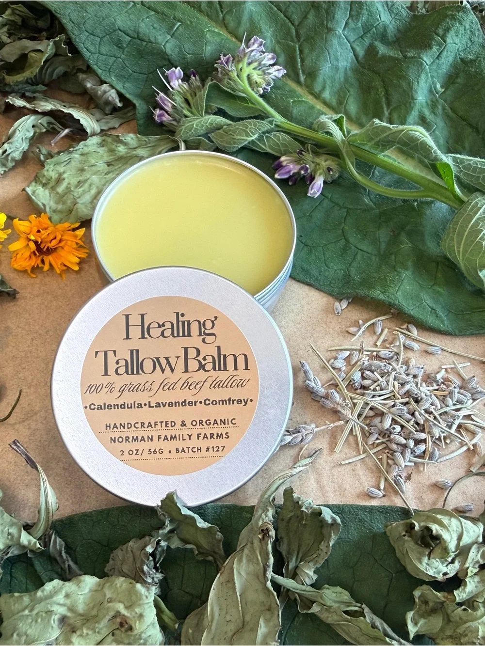 Tallow Balm - Nourishing Body Salve in Yellow